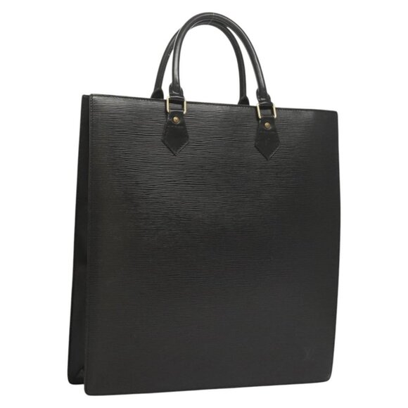 LOUIS VUITTON Epi Sac Plat Hand Bag Black LV Auth - Picture 1 of 16